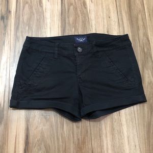 Black American Eagle Khaki Shorts